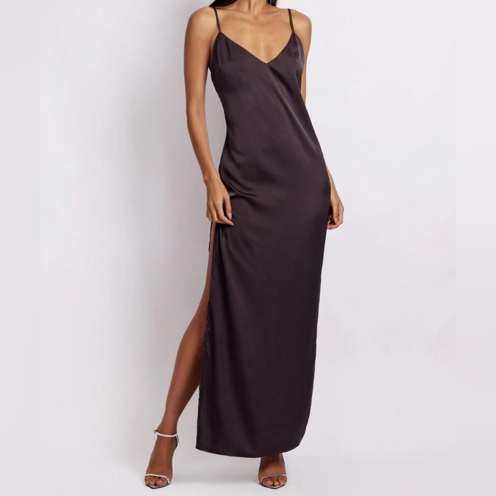 Meshki Karissa Side Split Maxi Dress Size Large